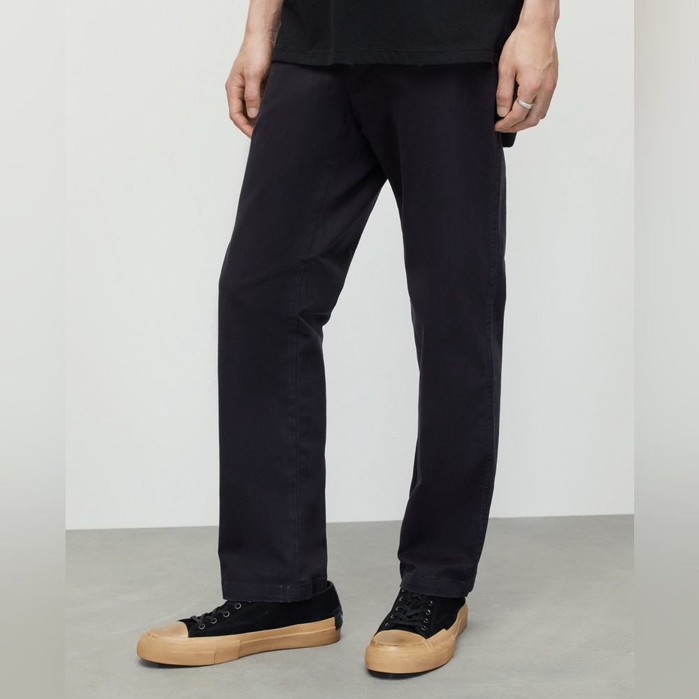 NEW AllSaints Verne Chino Pants 32 Koto Black